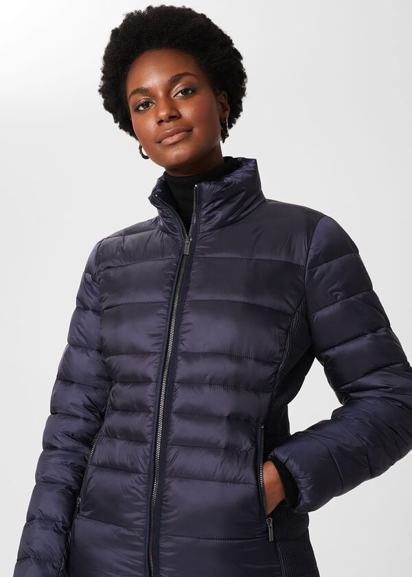 Hobbs Noemi Puffer Jacket Navy