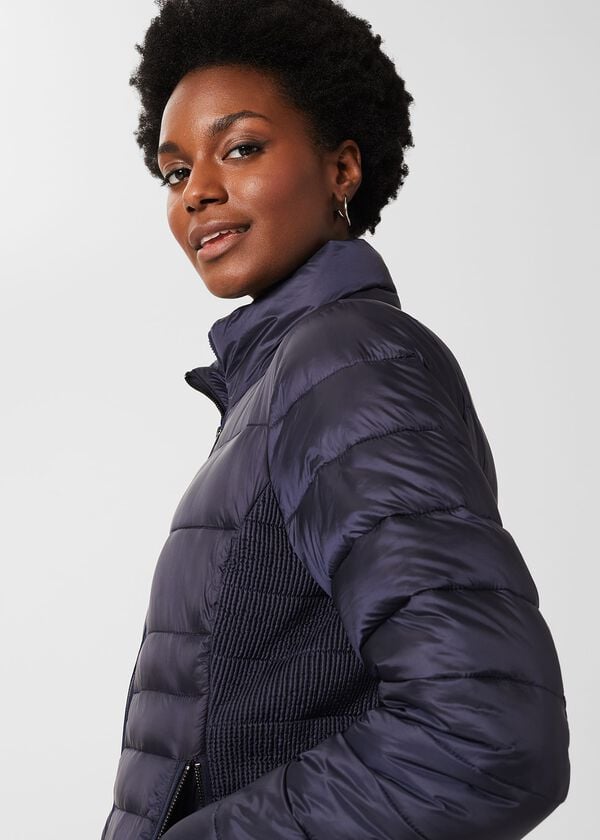 Hobbs Noemi Puffer Jacket Navy
