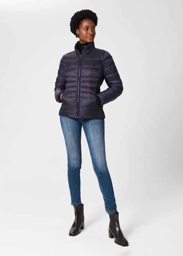 hobbs Noemi Puffer Jacket Navy