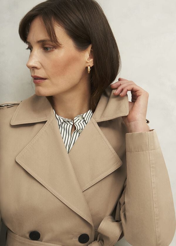 Hobbs Norma Trench Coat Fawn Beige