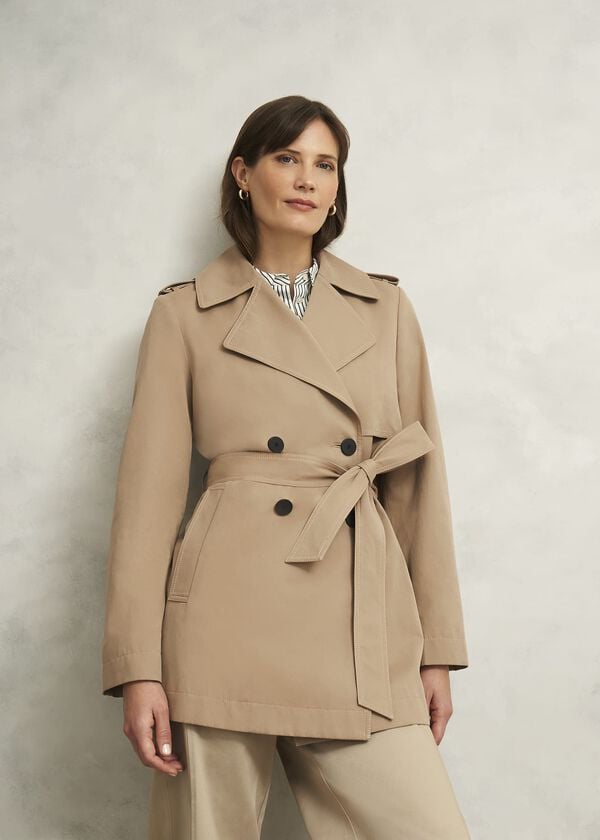 hobbs Norma Trench Coat Fawn Beige