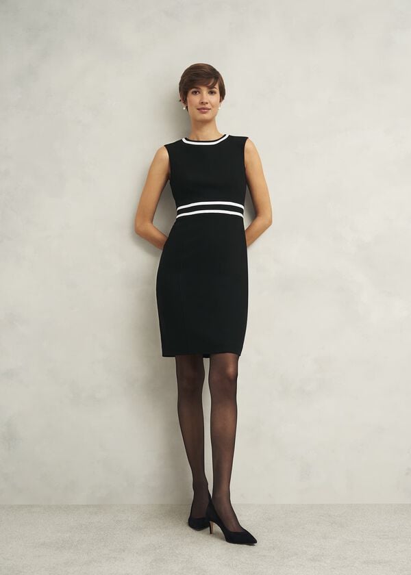 hobbs Nory Dress Black Ivory