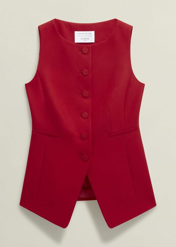 Hobbs Nova Waistcoat Pomegranate Red