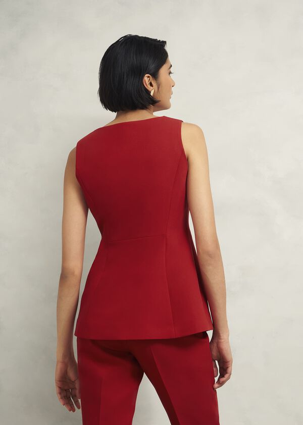 Hobbs Nova Waistcoat Pomegranate Red