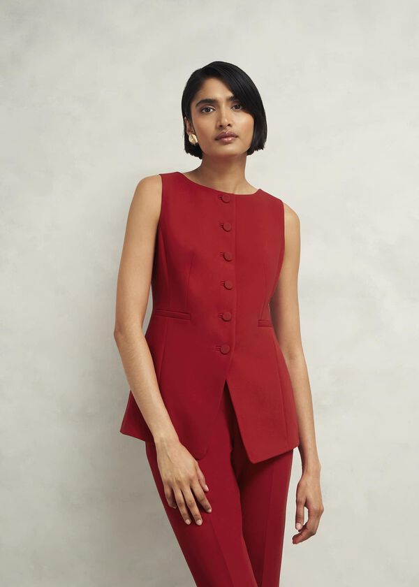 hobbs Nova Waistcoat Pomegranate Red