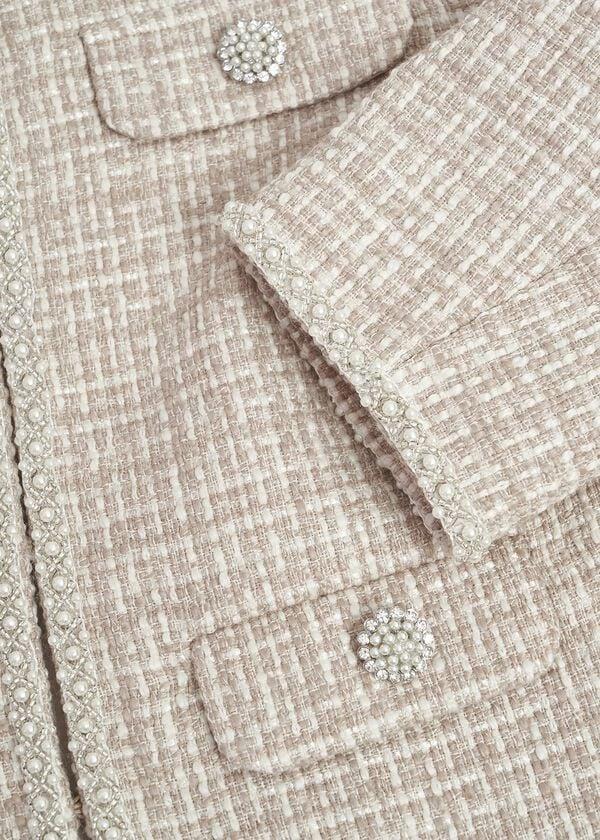 Hobbs Oriana Tweed Jacket Oyster