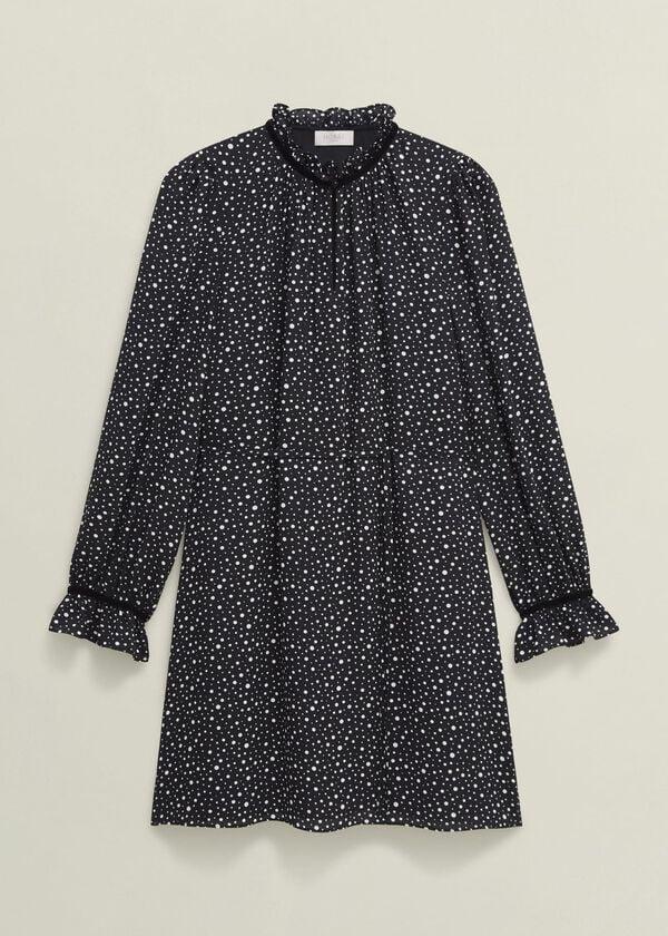 Hobbs Otilla Dress Black Ivory