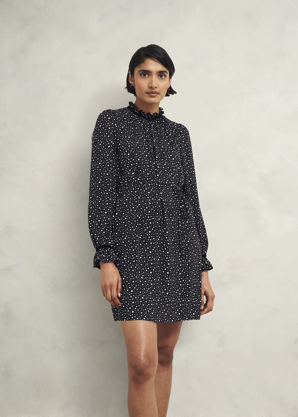 hobbs Otilla Dress Black Ivory