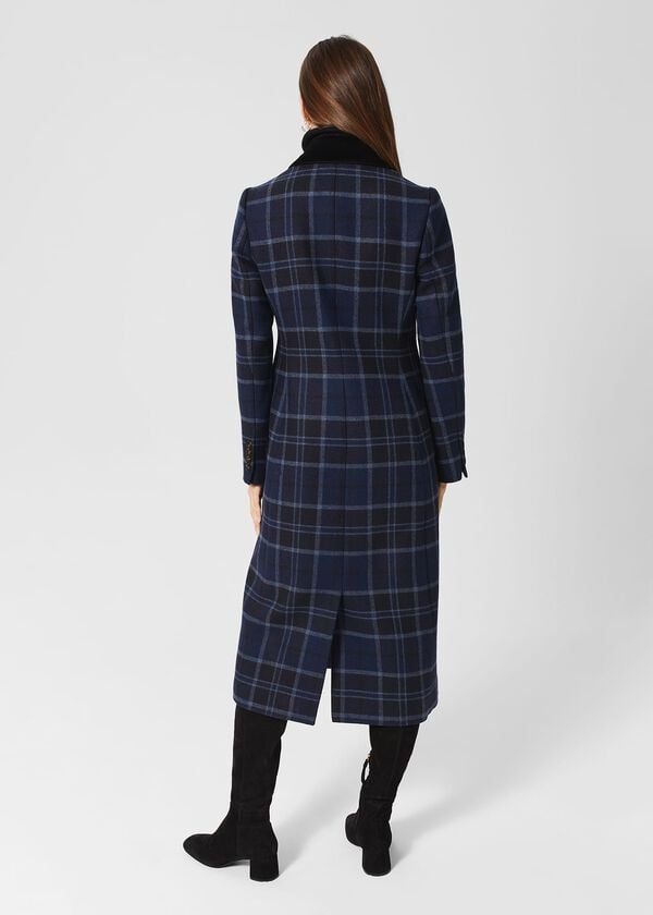Hobbs Patricia Coat Blue Multi