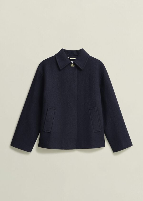 Hobbs Payton Coat With Wool Navy