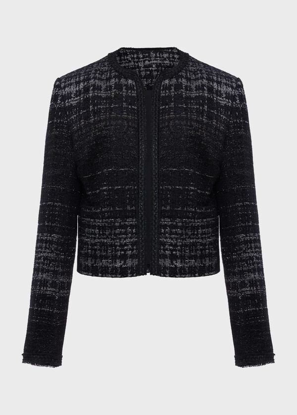 Hobbs Pearl Jacket Black Silver