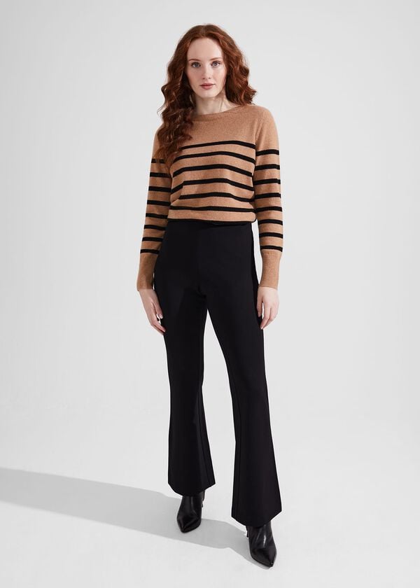 hobbs Peggy Ponte Trousers Black