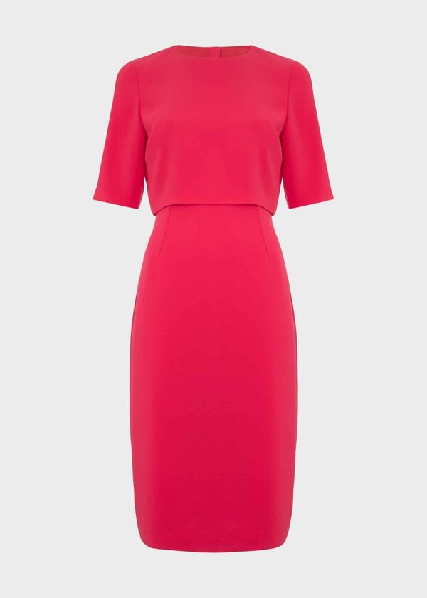 Hobbs Penelope Dress Rouge Pink