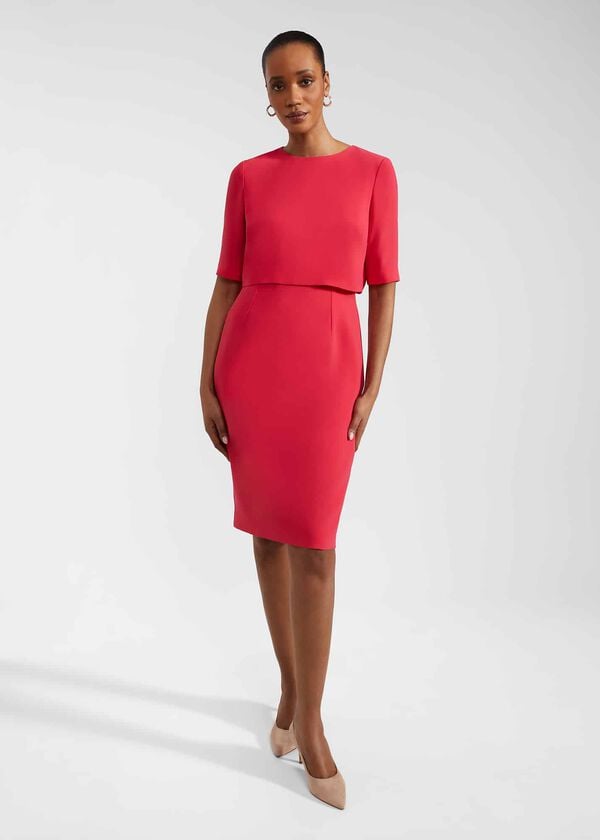hobbs Penelope Dress Rouge Pink