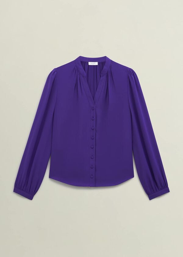 Hobbs Peony Blouse Future Purple