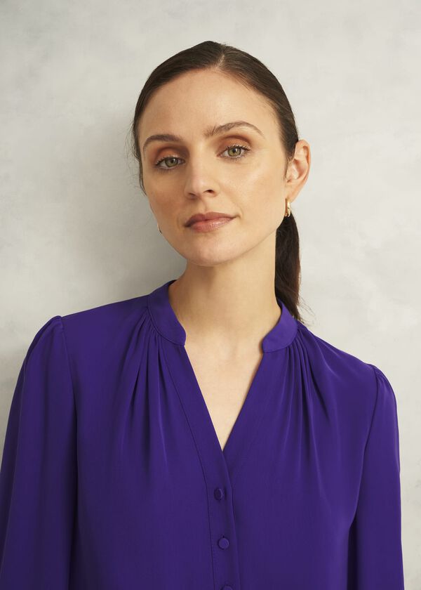 Hobbs Peony Blouse Future Purple