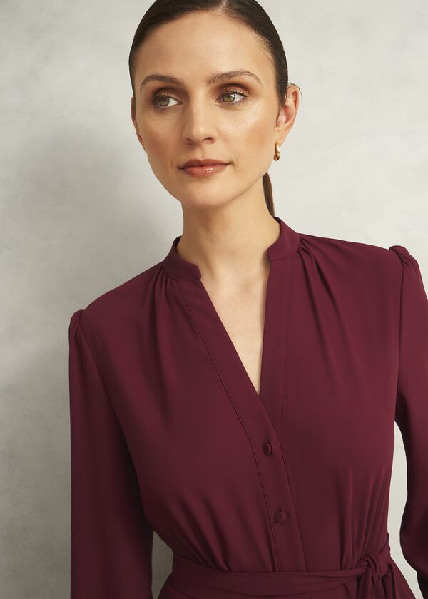 Hobbs Peony Dress Beryl Red