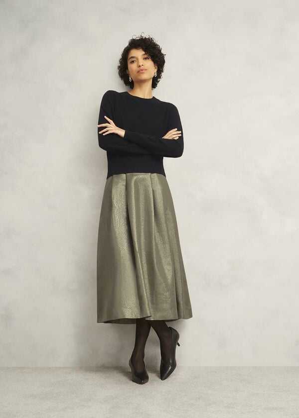 hobbs Perronet Skirt Black Gold