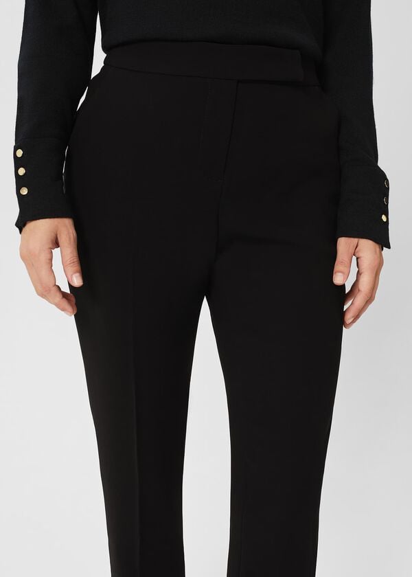Hobbs Petite Alva Tapered Trousers Black