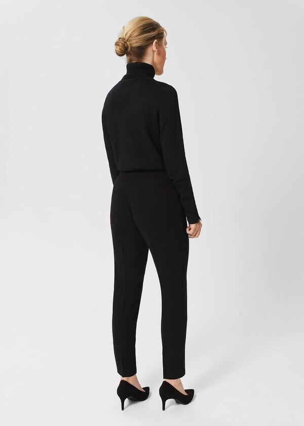 Hobbs Petite Alva Tapered Trousers Black