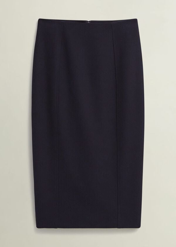 Hobbs Petite Aly Skirt Navy