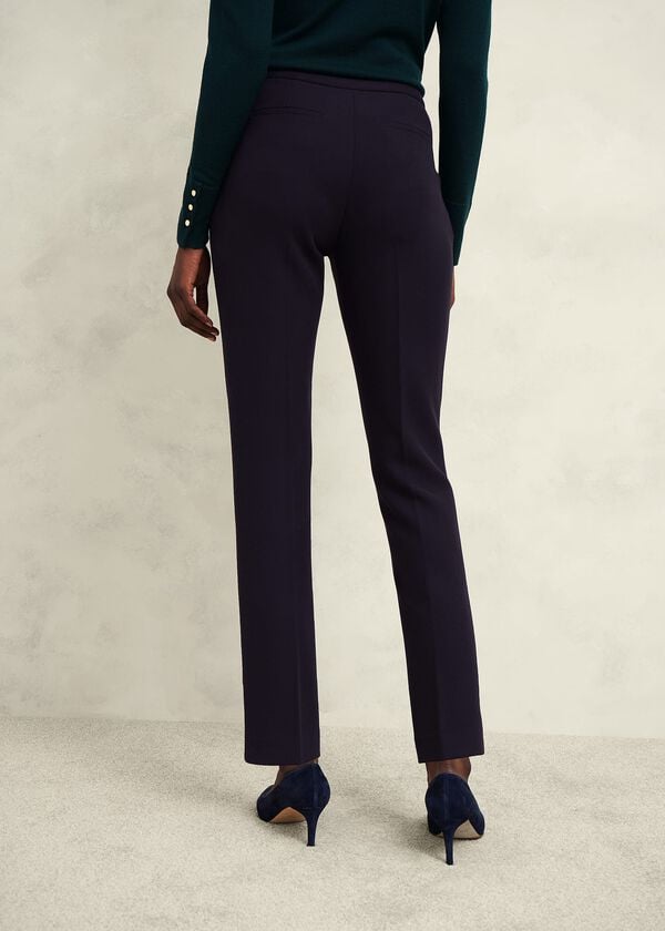Hobbs Petite Aly Slim Trousers Navy