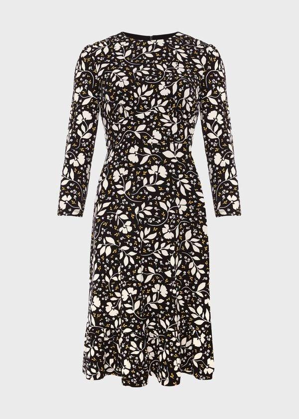 Hobbs Petite Ami Dress Black Multi