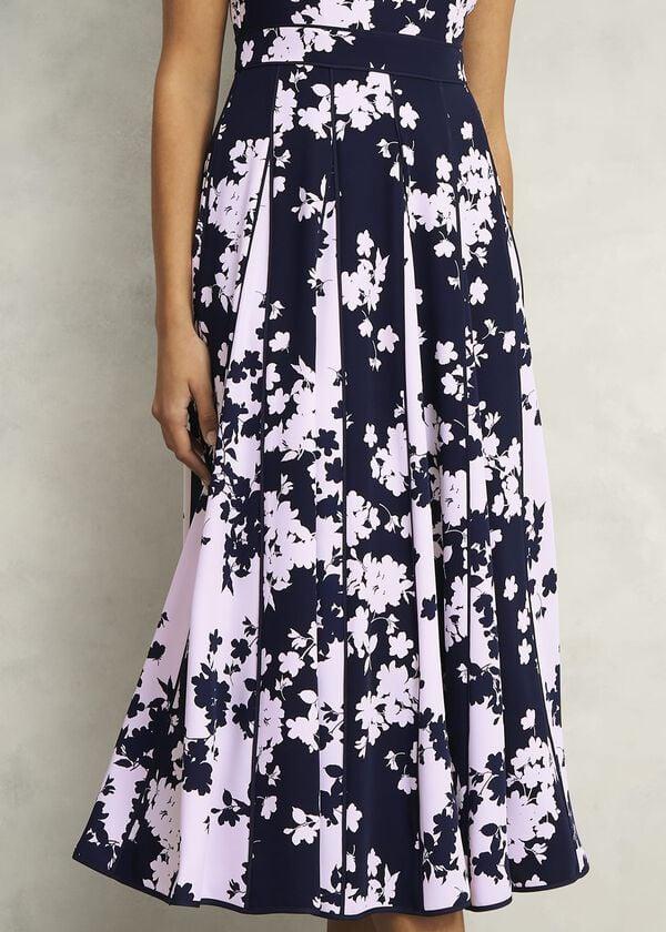 Hobbs Petite Angelica Dress Midnight Pink