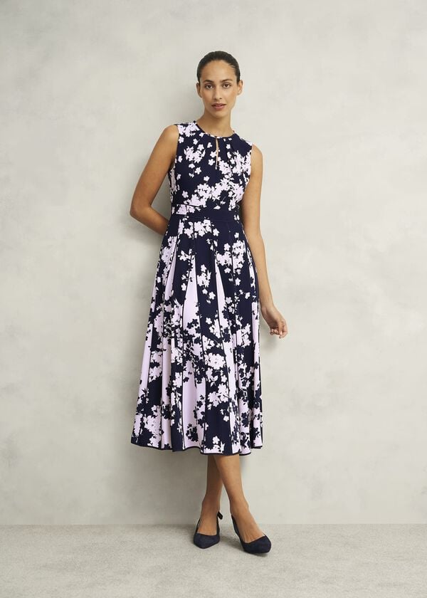 hobbs Petite Angelica Dress Midnight Pink