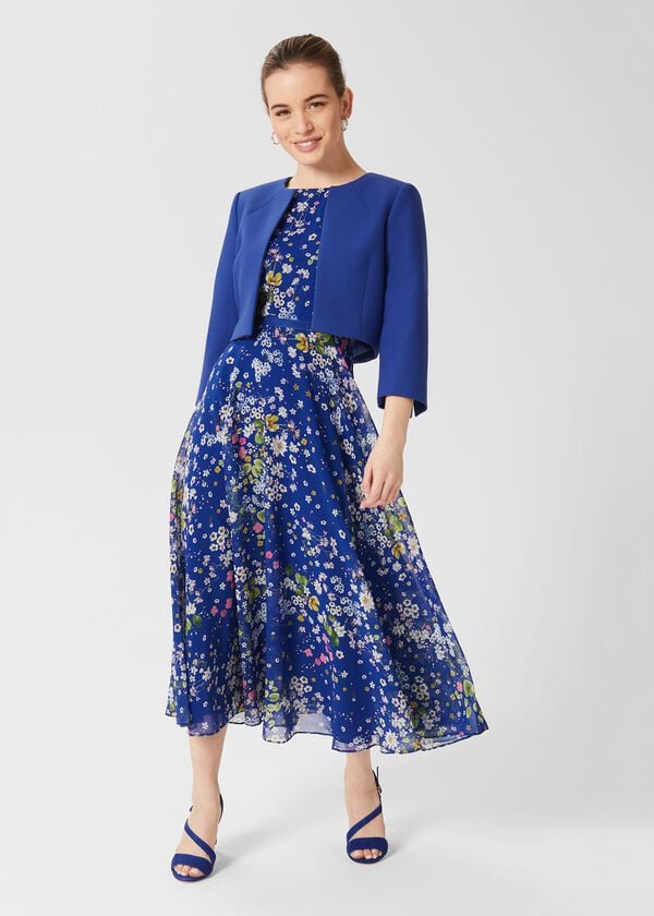 hobbs Petite Arizona Jacket Cobalt Blue