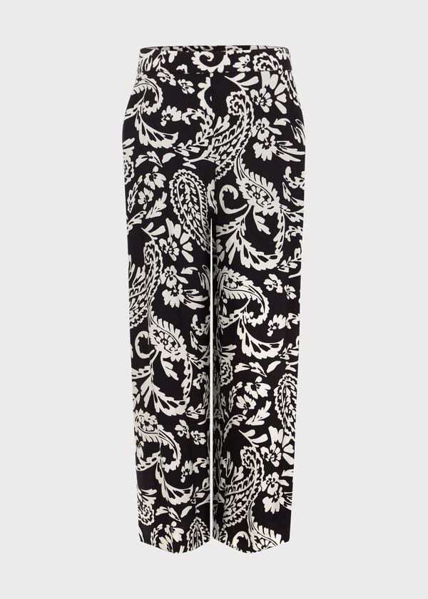 Hobbs Petite Ashlyn Trousers Navy Ivory