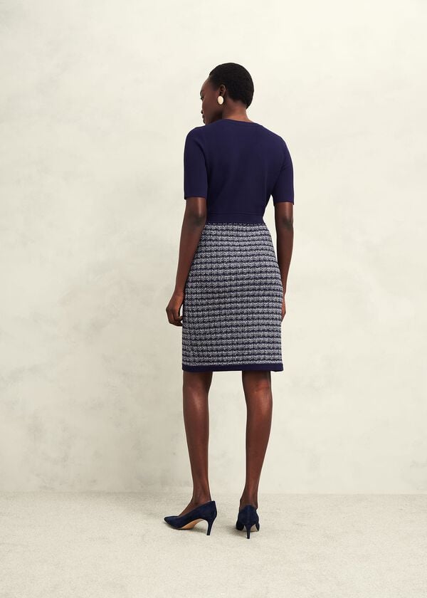Hobbs Petite Audra Dress Midnight Ivory