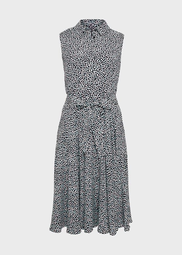 Hobbs Petite Belinda Dress Navy Multi