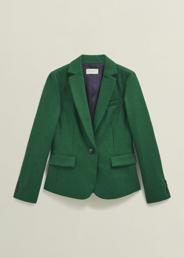 Hobbs Petite Blake Wool Jacket Agate Green