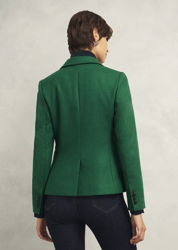 Hobbs Petite Blake Wool Jacket Agate Green