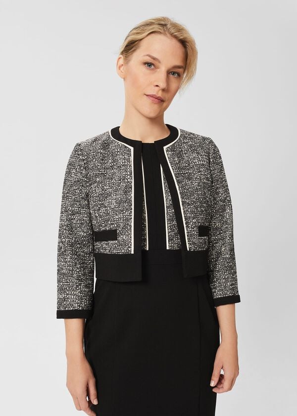 hobbs Petite Brienna Jacket Black Ivory