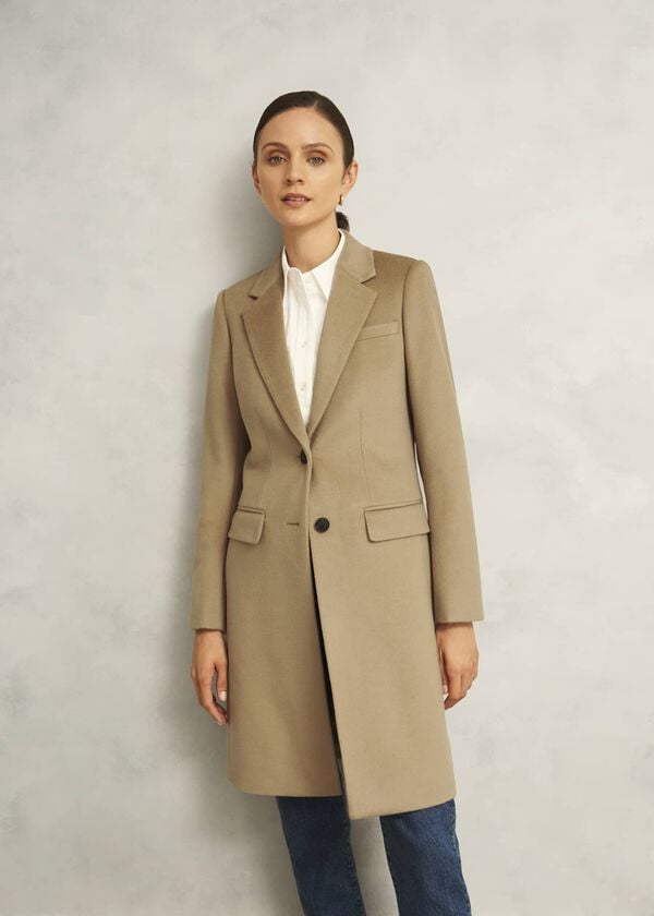 hobbs Petite Cavendish Wool Coat Hobbs Camel