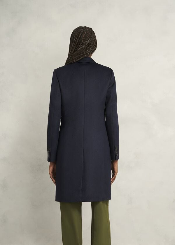 Hobbs Petite Cavendish Wool Coat Navy