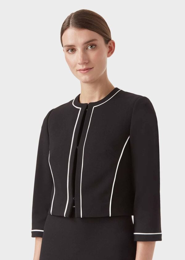 Hobbs Petite Cordelia Jacket Black Ivory