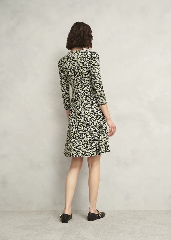 Hobbs Petite Elosie Jersey Dress Navy Multi