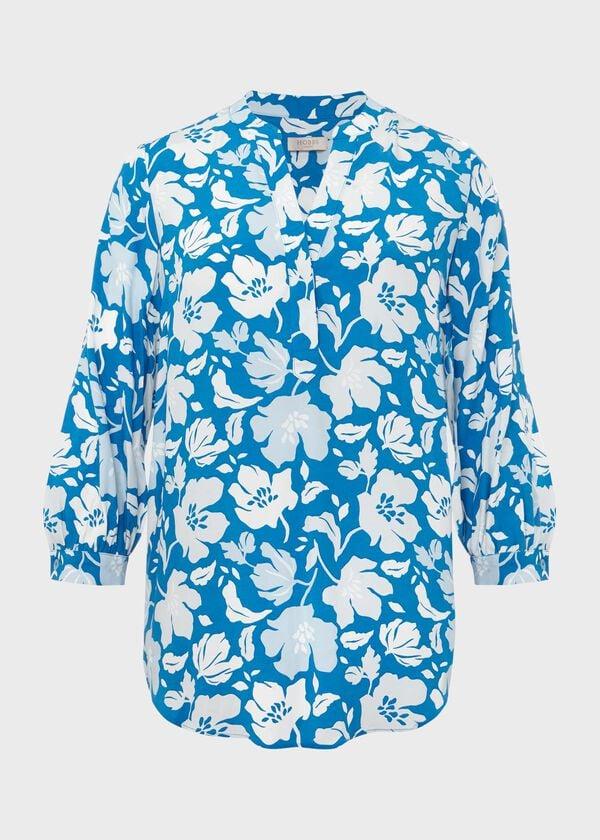 Hobbs Petite Essie Blouse Imperial Blue