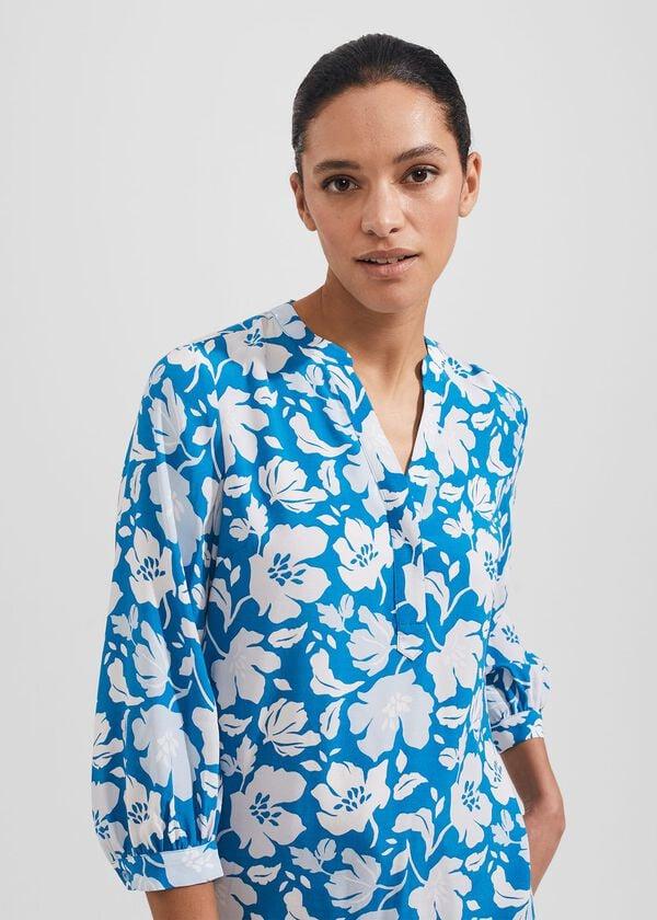 Hobbs Petite Essie Blouse Imperial Blue