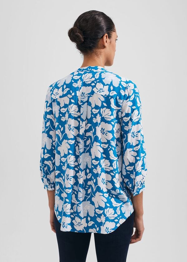 Hobbs Petite Essie Blouse Imperial Blue