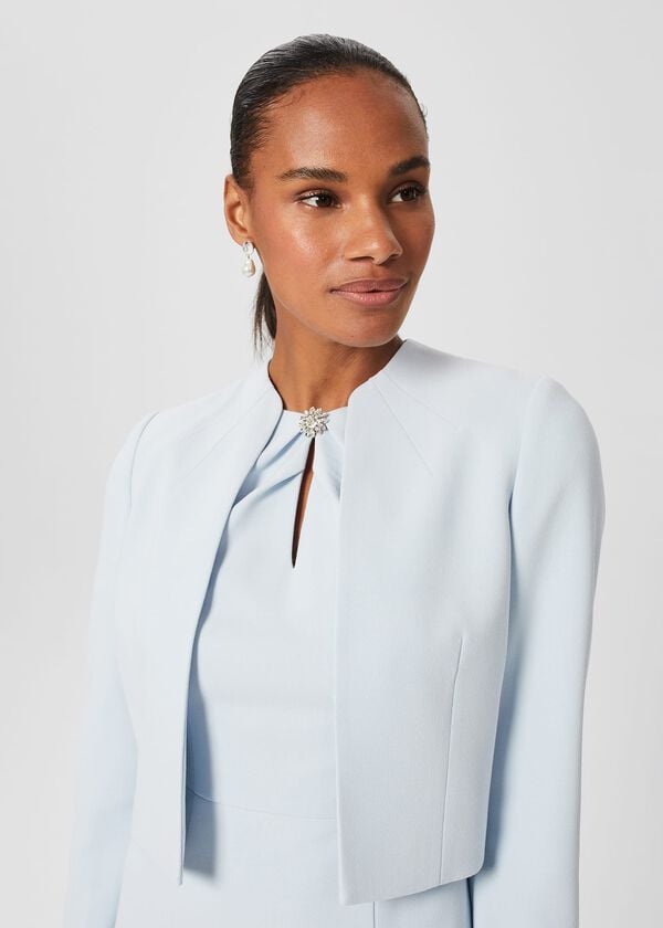 Hobbs Petite Gabriele Jacket Pale Blue