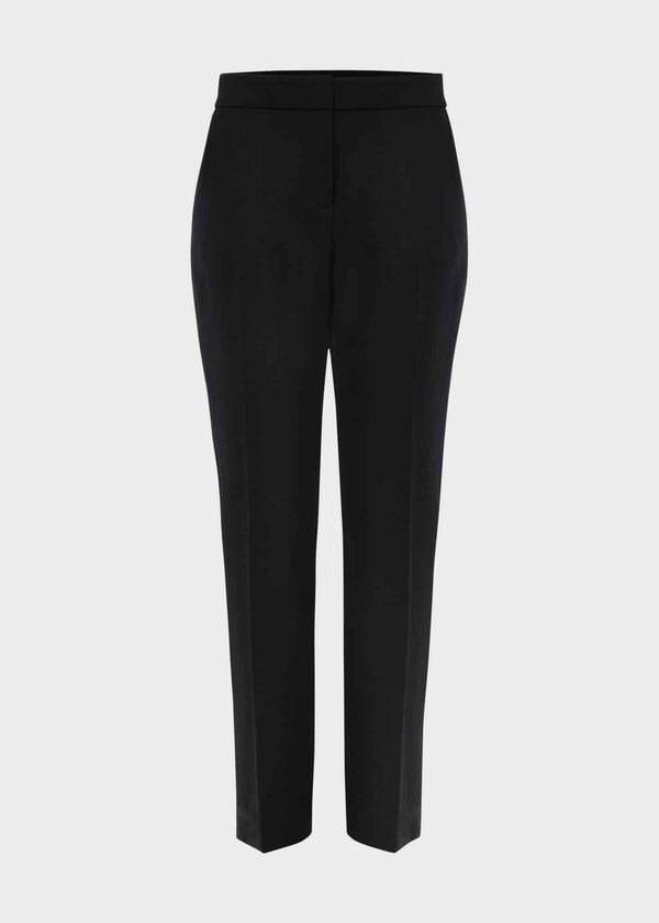 Hobbs Petite Gael Wool Blend Trousers Black