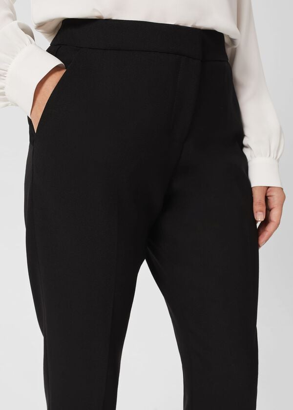 Hobbs Petite Gael Wool Blend Trousers Black
