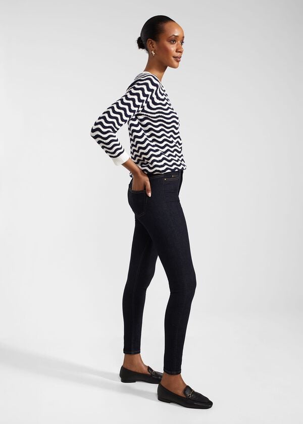 Hobbs Petite Gia Sculpting Jeans Indigo