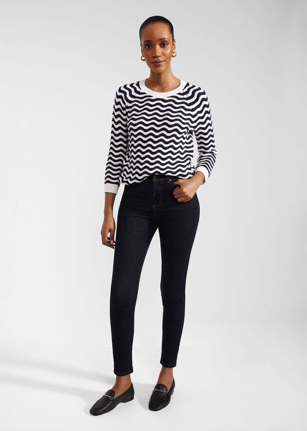 hobbs Petite Gia Sculpting Jeans Indigo