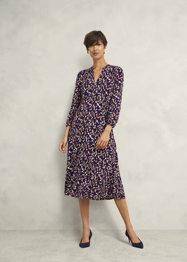 hobbs Petite Harlie Jersey Dress Multi