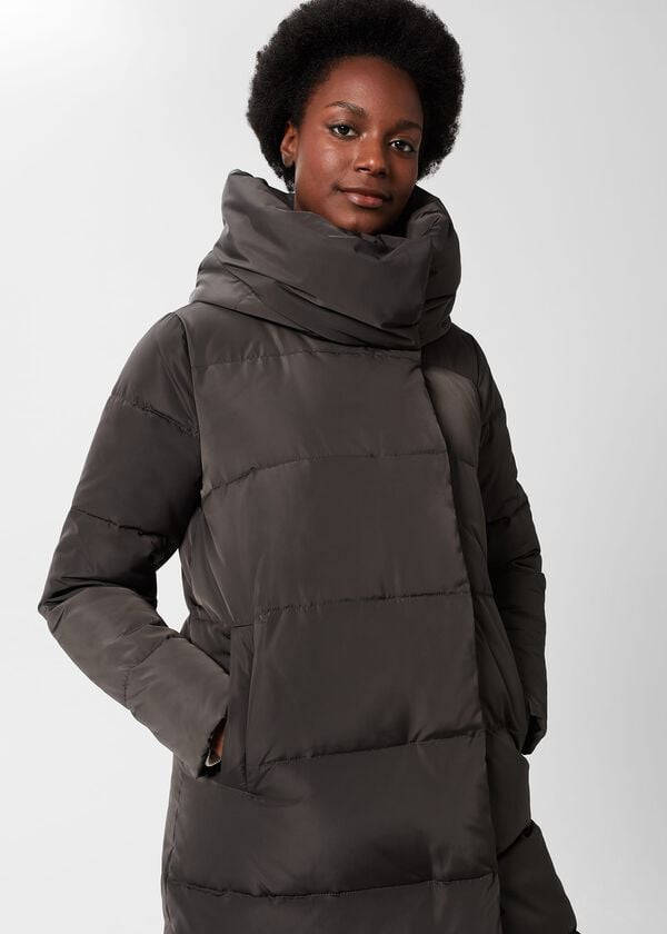 Hobbs Petite Heather Puffer Charcoal